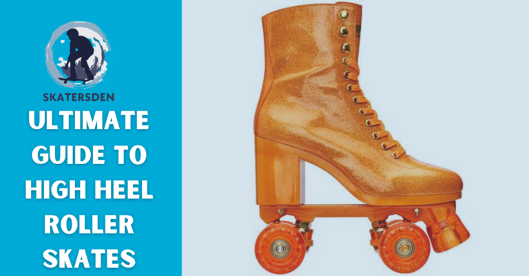 Impala High Heel Roller Skates Orange Boot